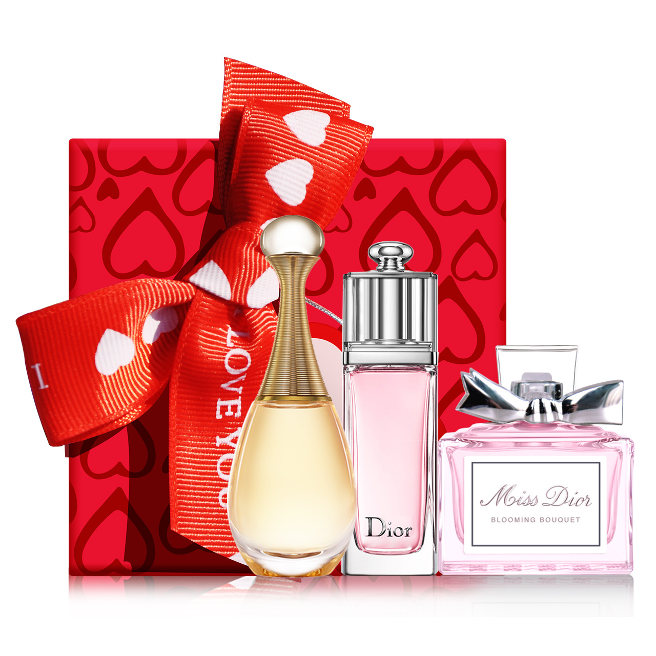 Dior/迪奥女士香水Q版明星组合 真我+魅惑+花漾 三件套