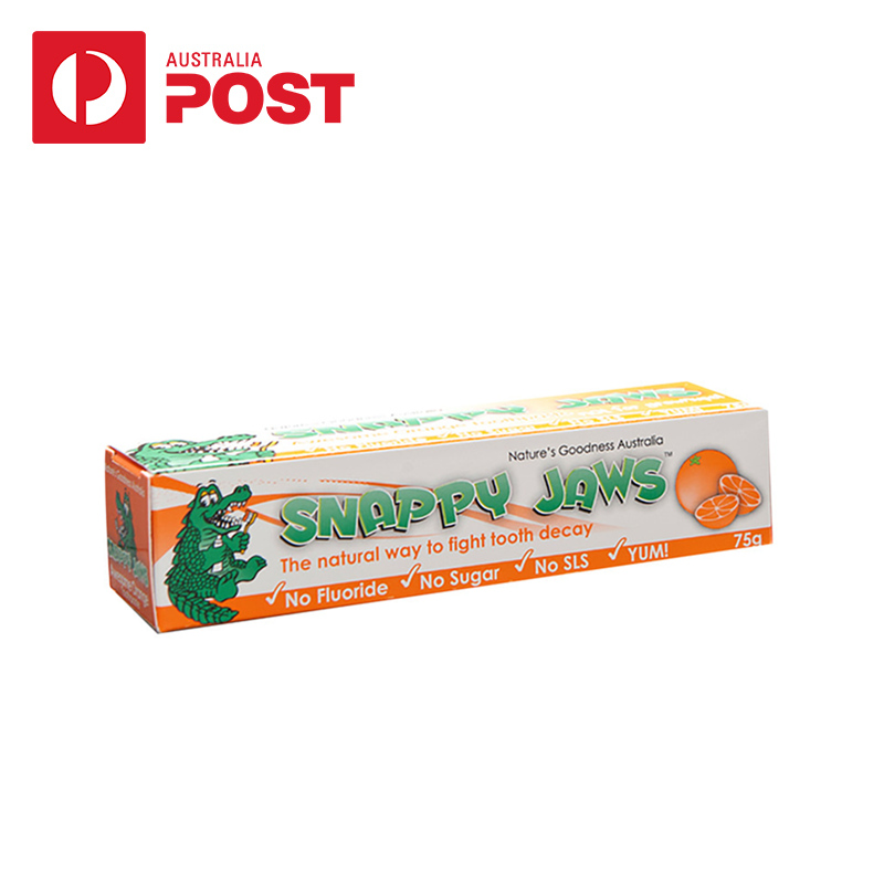 Snappy Jaws儿童牙膏75g*2支 橙子味 Nature's Goodness