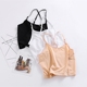 Áo thun trắng cotton top top vest ngắn mùa hè chống ánh sáng quấn ngực không có miếng đệm ngực cô gái làm đẹp lưng đồ lót mỏng - Ống áo ngực không dây Ống