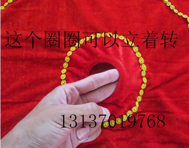 Stand to turn dance handkerchief thick two people turn handkerchief flower octagonal towel Yangko handkerchief vertical dance handkerchief