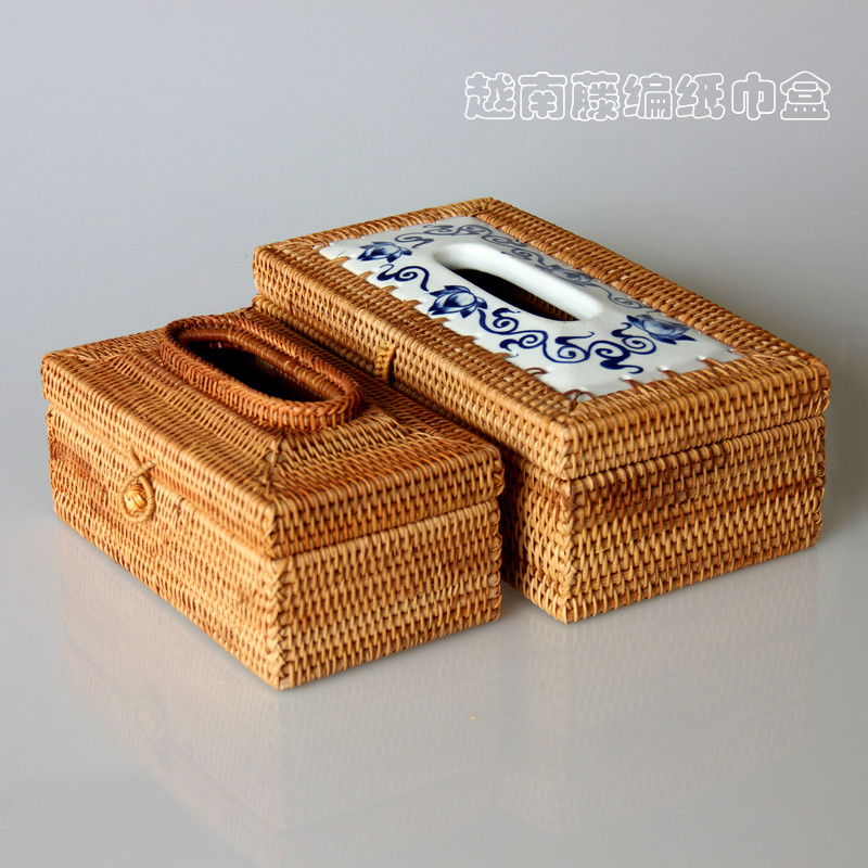 Vietnamese Vines Tissue Paper Towels Box Toilet Paper Box Bamboo Wood Products Family On-board Living Room Hotel With Fugu Fields Garden