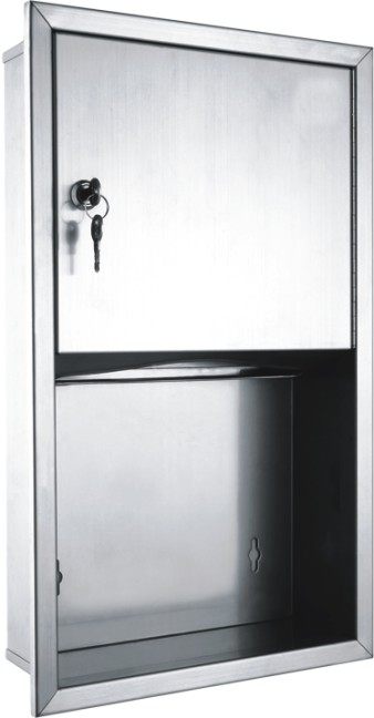304 stainless steel paper towel rack concealed embedded in the wall paper towel box without trash can pumping paper box factory direct sales