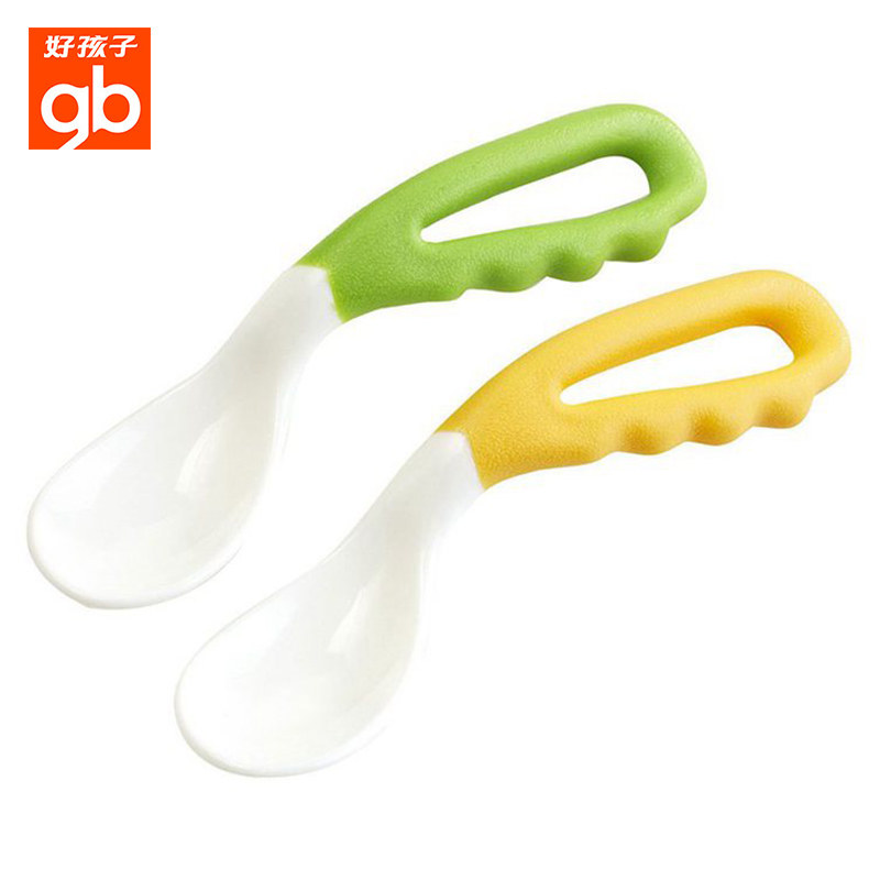 【天猫超市】 好孩子婴儿汤勺 宝宝调羹 双色柔软2件装J80018
