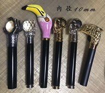 maxmango handmade umbrella high-end accessories long handle umbrella handle Mcqueen small era skull crystal umbrella head