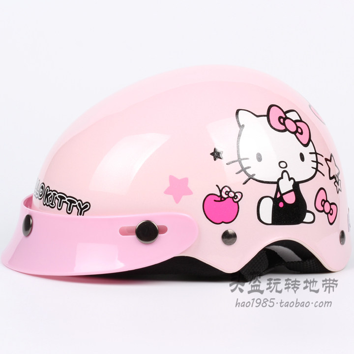 Taiwan EVO Baby Pink Harley Electric Locomotive Kids Helmet Anti-UV Baby Girl Baby Summer