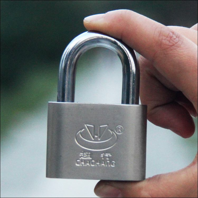 Large number padlock anti-theft blade padlock anti-prying waterproof anti-rust key lock large door lock dorm door imitation stainless steel padlock