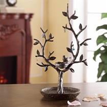 Spot New York Lower City Park Import Leafy Lush American Cast Aluminum Small Tree Nest Jewelry Rack Pendulum dressing room