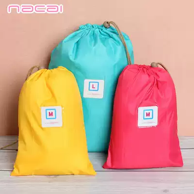 Small cloth bag small items storage bag travel portable drawstring drawstring drawstring pocket waterproof underwear toy bag
