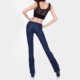 Cộng với quần jeans nhung nữ chic quần thẳng retro cao eo dày ấm XL màu xanh đậm quần mỏng mùa đông quần áo nữ giá rẻ Quần jean