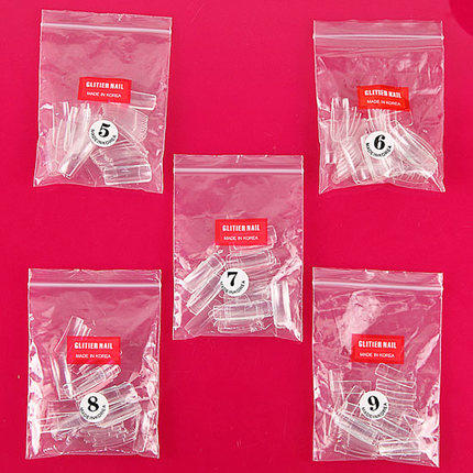 KaSi美甲半贴透明甲片光疗甲水晶甲延长指甲配号常用5--9号任选