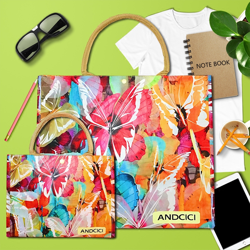 Europe and the United States waterproof folding portable storage hand large capacity travel lunch box school bag eco-friendly shopping bag women's bag