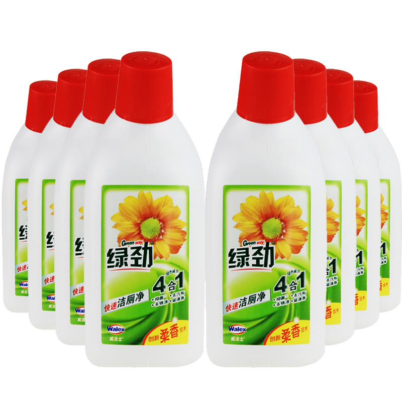 威洁士绿劲洁厕剂洁厕灵 除菌祛味留香持久洁厕液550ML*8组合装