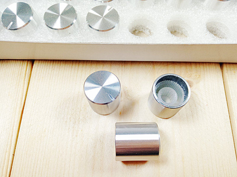 CD纹 电位器旋钮铝壳旋钮 银色 15*16mm  音量旋钮 旋钮帽