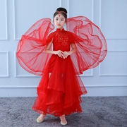 Người điều hành cô gái catwalk dạ hội váy công chúa váy trẻ em người mẫu trang phục đám cưới trẻ em phần dài - Váy trẻ em