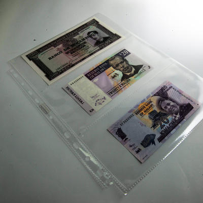 TW large three-slot side-insert card page, 3-slot inner page, postcard foreign currency collection page, got7 boarding pass