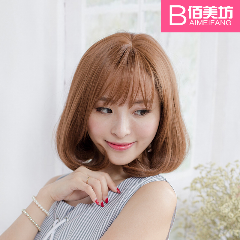 佰美坊假发女短发短卷发梨花蓬松bobo头韩国女生空气刘海假发学生