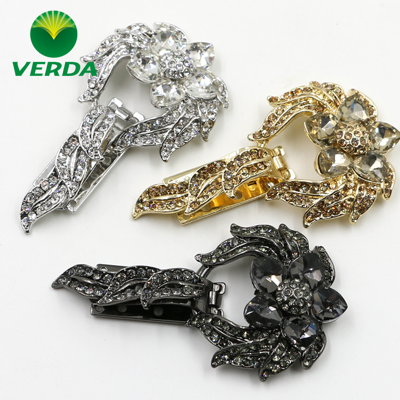 Vader buttons Female mink coat buttons Diamond-set duckbill buttons Rhinestone buckles Decorative collar fur buckle buttons