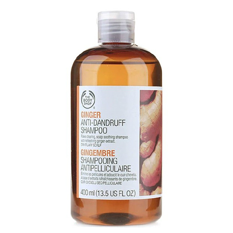 英国 The body shop/美体小铺 生姜止痒防脱控油去屑洗发水400ml