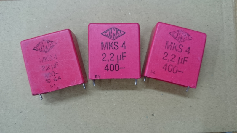 WIMA capacitive 400v2 2uF red Weimar capacitor 225400 V German original Weima MKS MKC unloader