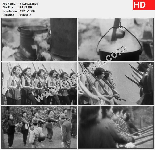 二戰日本訓練女兵高清實拍影片素材 二戰日本訓練女兵高清實拍影片素材