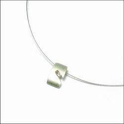 台湾官网直邮进口【Ferradini】 纯银方型颈圈