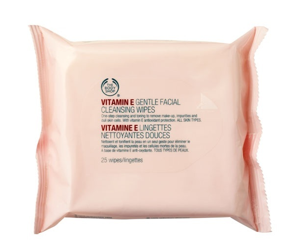 The body shop/美体小铺 VE卸妆湿纸巾25片装