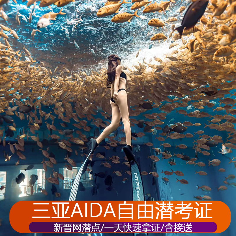 Sanya AIDA Free Diving Certificate in Hainan Domestic aida Free diving training One Star Two Star Underwater Photography