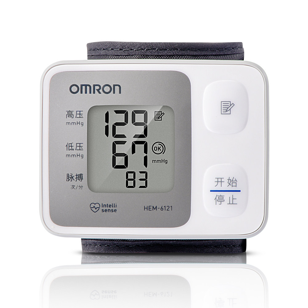 【惊喜】欧姆龙电子血压计手腕式HEM-6121 家用腕式测量血压仪器