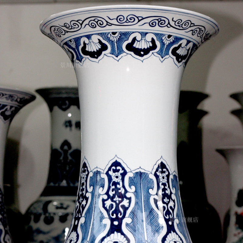 Jingdezhen porcelain ceramics hand - made landscape painting home sitting room of large vases, hotel shop furnishing articles act the role ofing is tasted