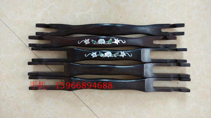 Subvert chin red ebony pole inlaid with shell ebony pole Walking bird pole Easy to adapt to the birdcage