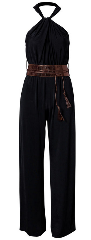 Vintage Print Buttons Sleeveless Jumpsuits Women Summer New Fashion Temperament Loose Wide Legs Jumpsuit Lady Commuting Clothing
