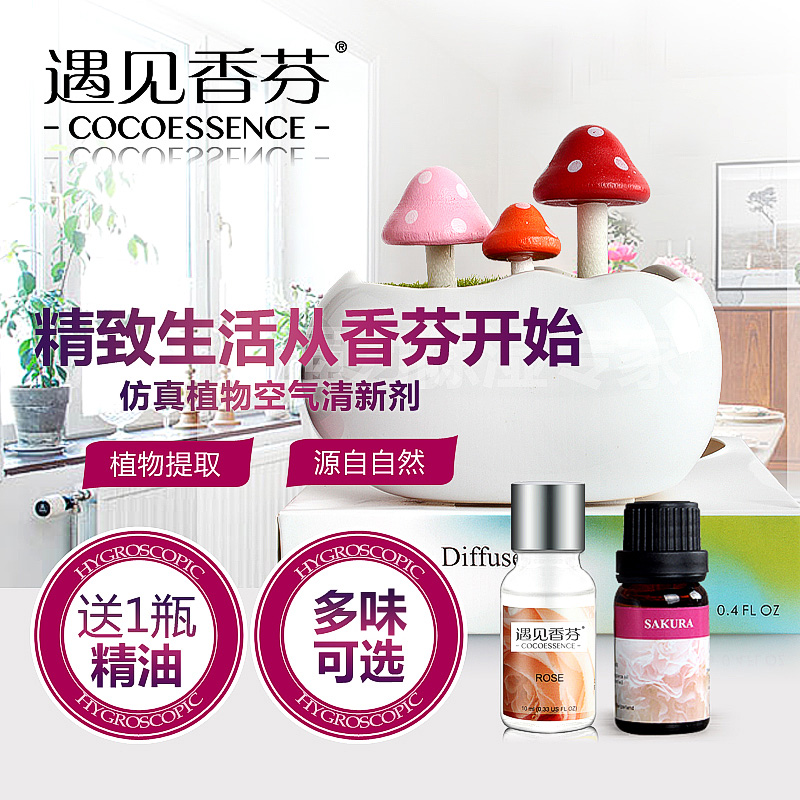 遇见香芬植物精油空气清新剂 卧室办公室环境香薰愉悦养神芳香剂