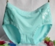 Quần lót cotton hữu cơ cotton tóm tắt kích thước lớn cotton ren cộng với phân bón tăng cao eo lỏng quần short đầu eo quần lót nữ triumph Giữa eo