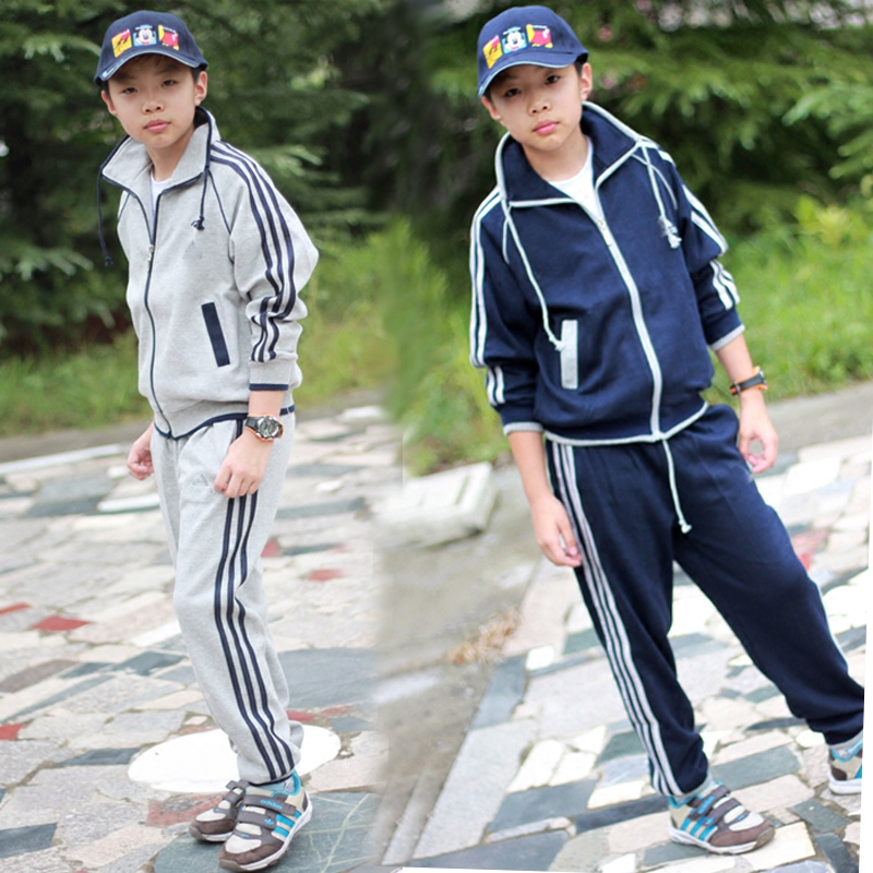 2019 new sweater sports two-piece set 13 baby clothes boy casual boy autumn suit 10-15 years old tide