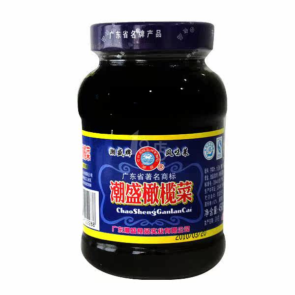 潮盛橄榄菜450g/瓶