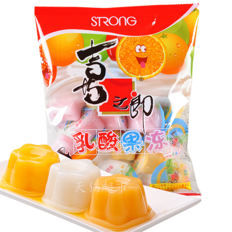 【天猫超市】喜之郎乳酸果冻360g /袋 布丁婚庆喜糖休闲零食