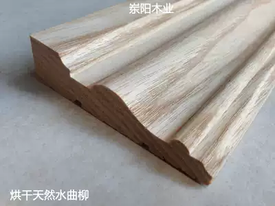 Customized drying natural mandshurica European style solid wood window cover door set line decorative line background wall line