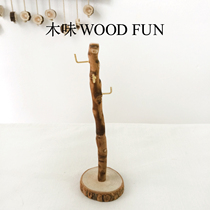 Woody wood solid wood modern simple storage rack branch key rack jewelry rack