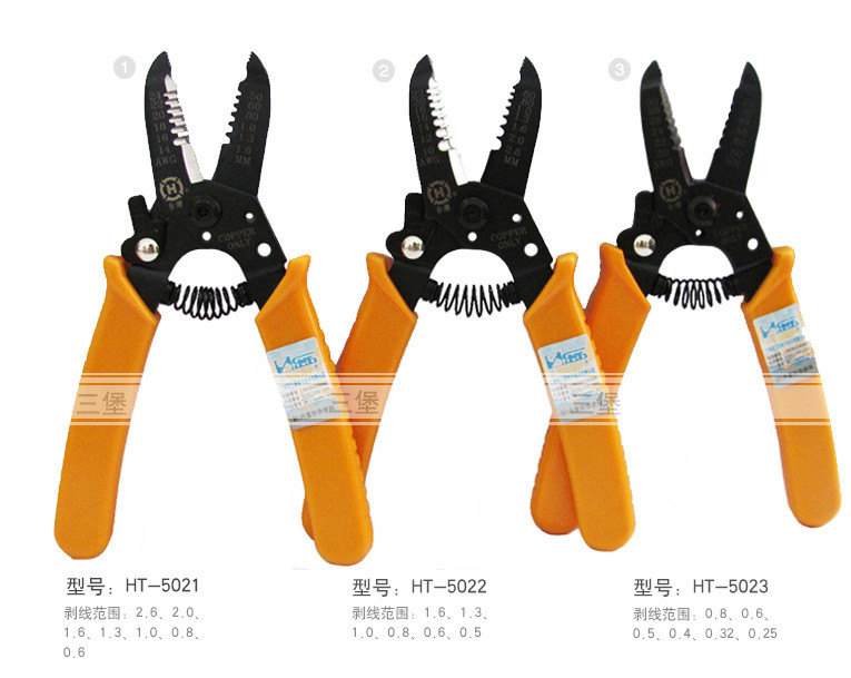 Three Fort peeling pliers of Taiwan Three Fort peeling pliers HT5021 Three Fort HT-5022 Three Fort HT-5023 fake one penalty ten