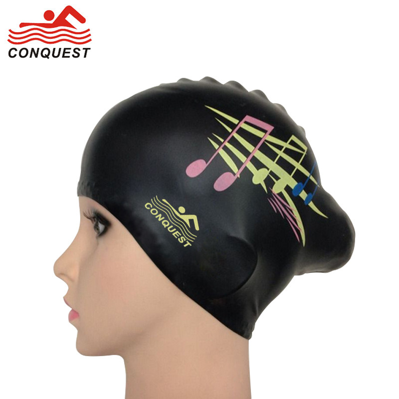 Bolu swimming cap men and women waterproof and comfortable long hair swimming cap professional swimming cap without head