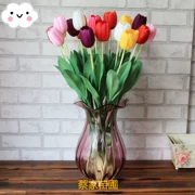 Mô phỏng 10 hoa tulip hoa khô trong nhà hoa giả thủ công phòng khách trang trí bàn trang trí cắm hoa - Hoa nhân tạo / Cây / Trái cây