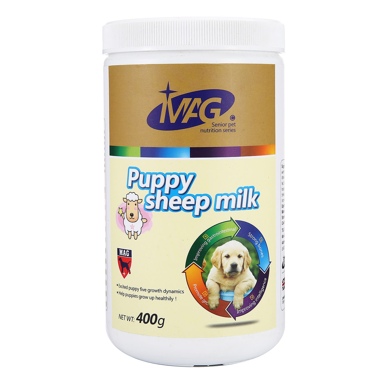 波奇网 宠物营养品宠物羊奶粉MAG幼犬山羊奶粉400g幼犬专用泰迪