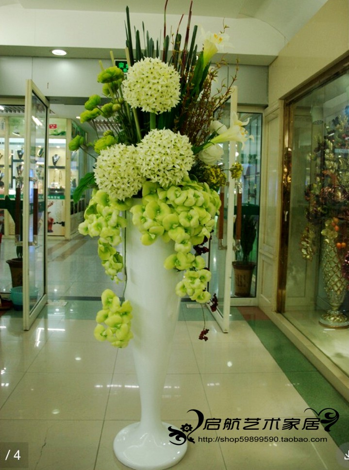 Modern and stylish home furnishings Floor-to-ceiling vases Living room Hotel Art decoration New Store Wedding ornaments Floral set