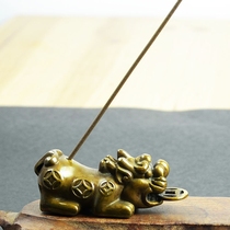 Room desktop ornaments pure copper incense Zen sandalwood agarwood antique antique incense incense agarwood incense