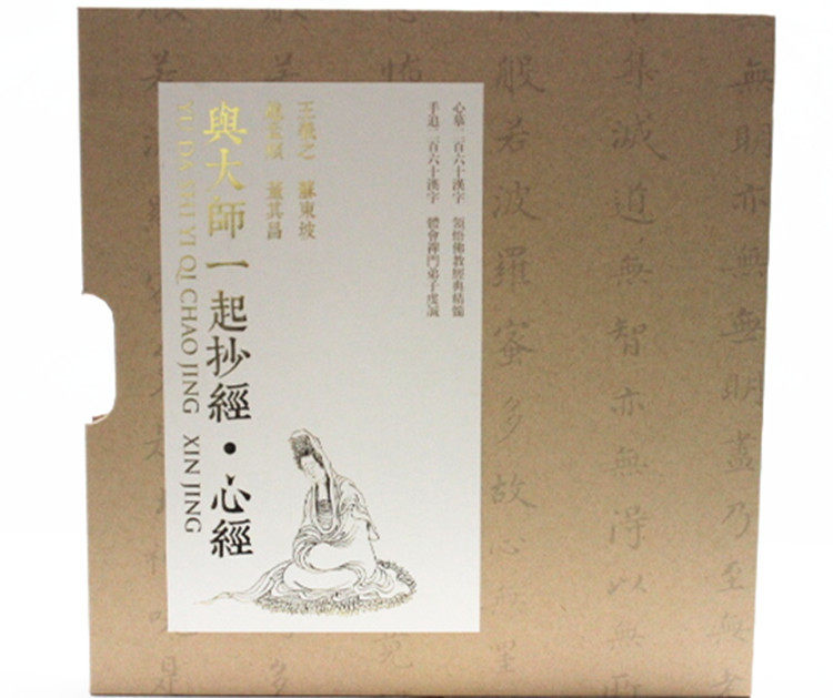 与大师一起抄经·心经 王羲之 苏东坡 赵孟頫 董其昌四川美术