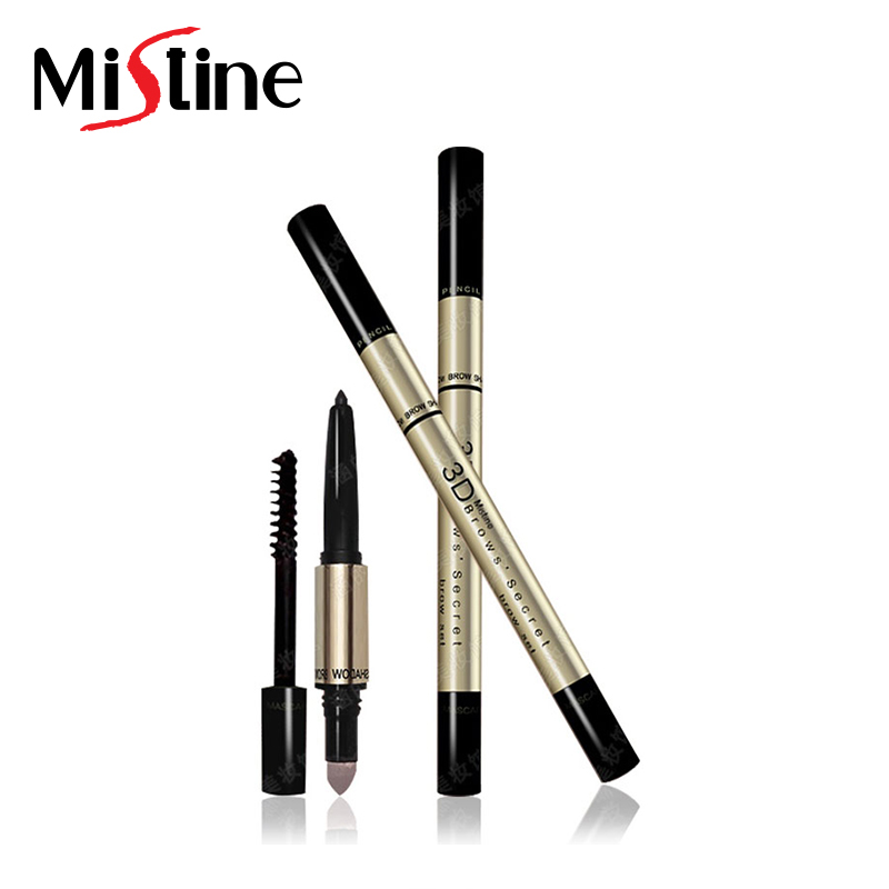 Mistine3D立体眉笔眉粉棒染眉膏三合一防汗自然持久不脱妆一字眉