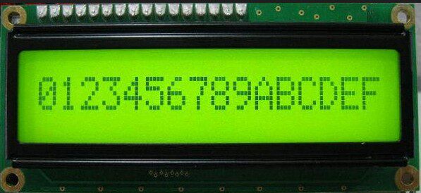 LCDLCM Character Laser 1601A Blue Screen and Yellow Green Screen Manufacturers Direct 1 Line 16 Character