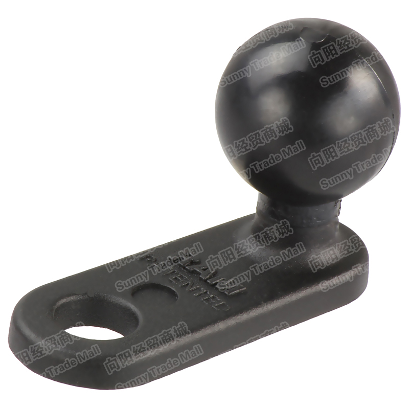 RAM locomotive rear mirror rod head base 11mm holes and 1-inch ball head base 90D Type of size