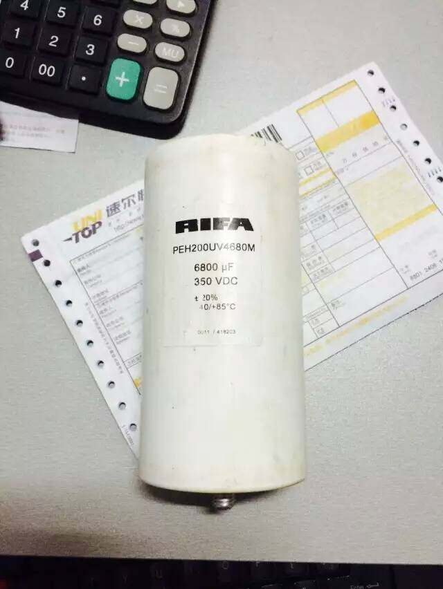 Sweden RIFA Lifa PEH200 series 350V6800UF aluminum electrolytic capacitor with screw column at the bottom