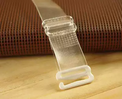 A pair of transparent shoulder straps widened 1 5cm super elastic transparent shoulder straps Bra underwear buckle Invisible shoulder strap Invisible belt